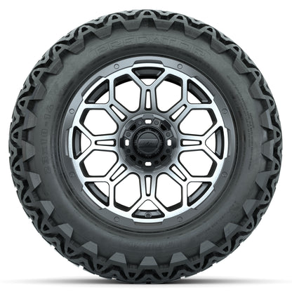 GTW Bravo 14” Golf Cart Wheels & 23” Predator All-Terrain Tires Combo
