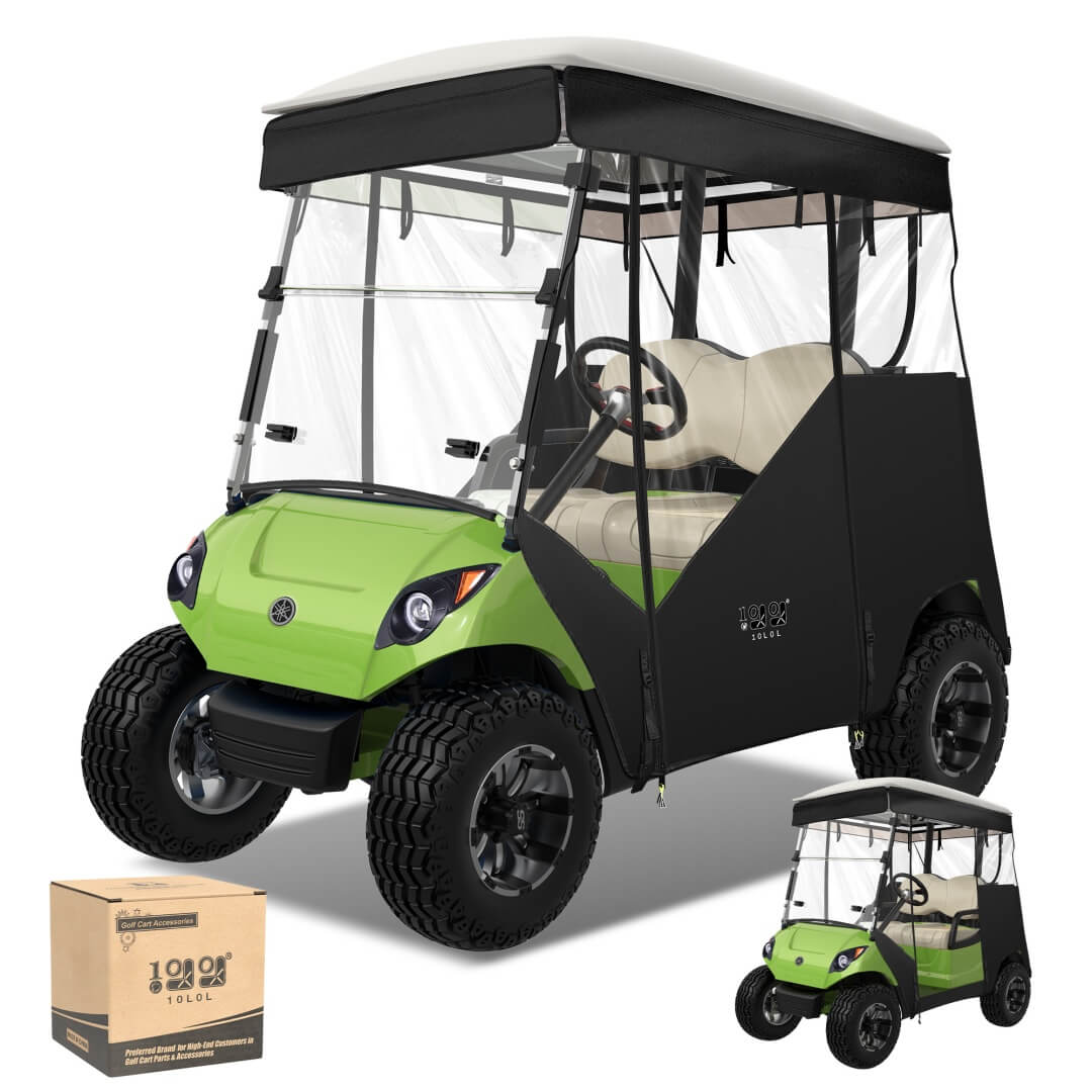 Black Golf Cart Track Enclosures