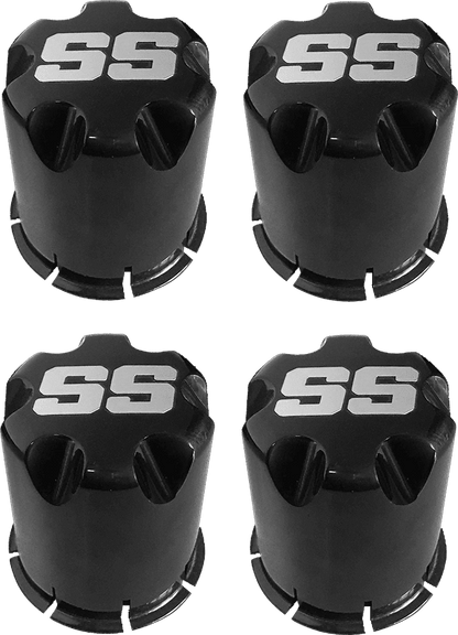 SGC 12″ GT Glossy Black Wheels & 23″ HELLFIRE Street Tires | Golf Cart Wheel & Tire Combo