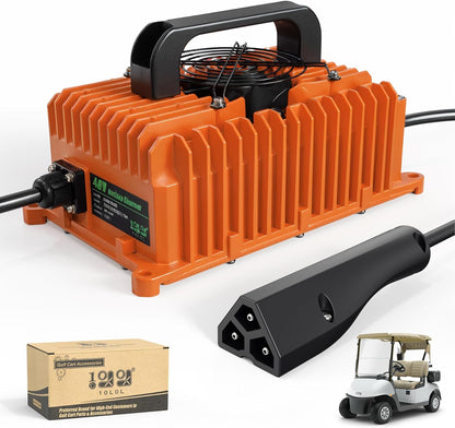 Upgraded 15/18 AMP 36/48 Volt Golf Cart Battery Charger for EZGO Yamaha - 10L0L