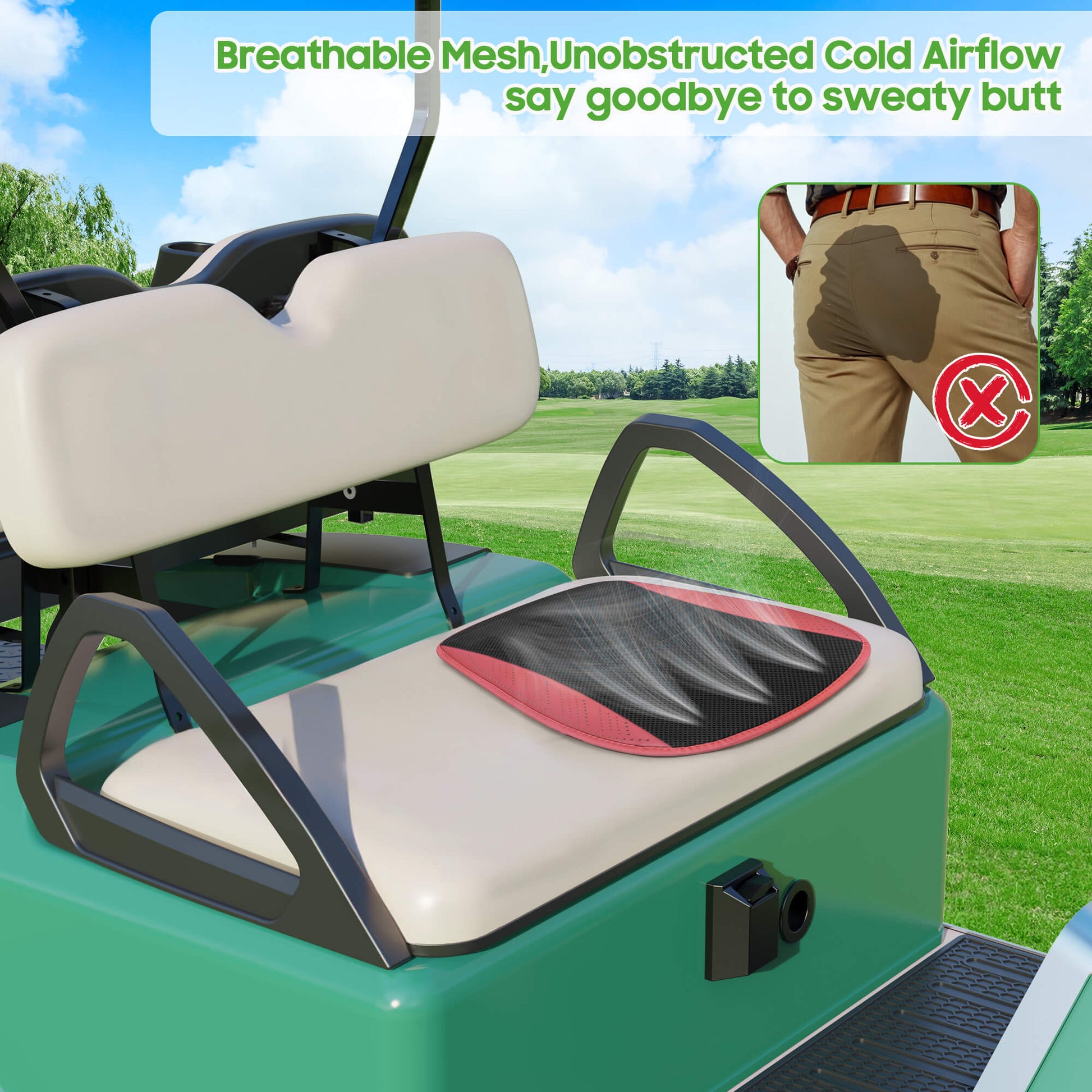 Breathable mesh for unobstructed ventilation