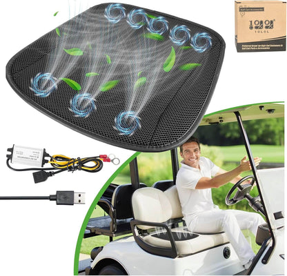Upgraded black ventilated seat cushion