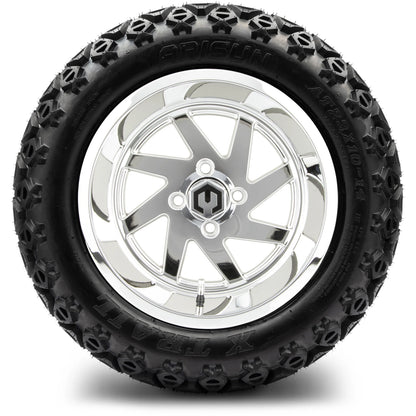 MODZ® 14" Fury Chrome Wheels & Off-Road Tires Combo