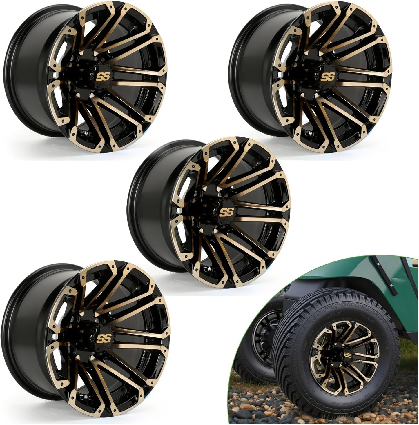 Golden Golf Cart Tires Rims