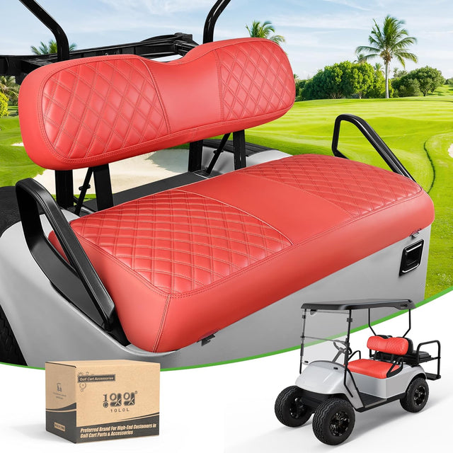 EZGO TXT Front Seats red