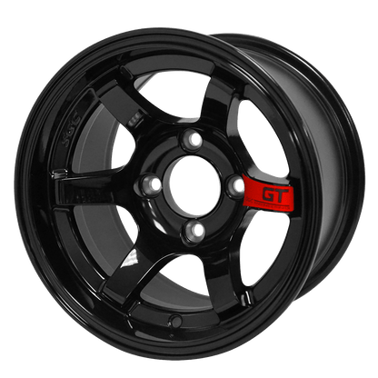 SGC 12″ GT Glossy Black Wheels & 23″ Ironclad Hybrid AT Tires | Golf Cart Wheel & Tire Combo
