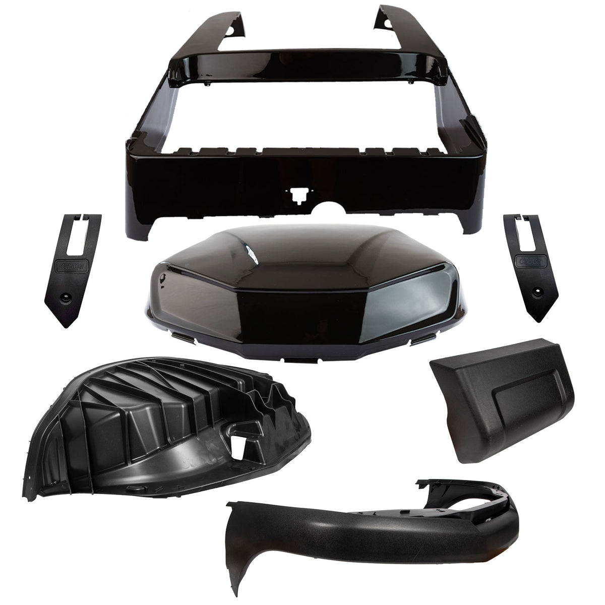 Club Car Precedent to Tempo Conversion Body Kit – Black Metallic (2004-Up)