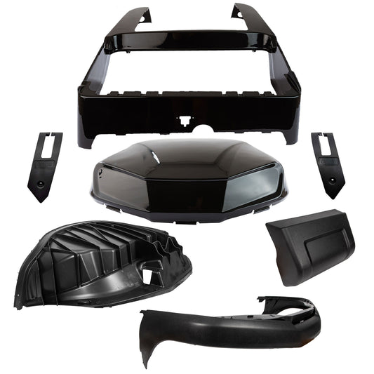 Club Car Precedent to Tempo Conversion Body Kit – Black Metallic (2004-Up)