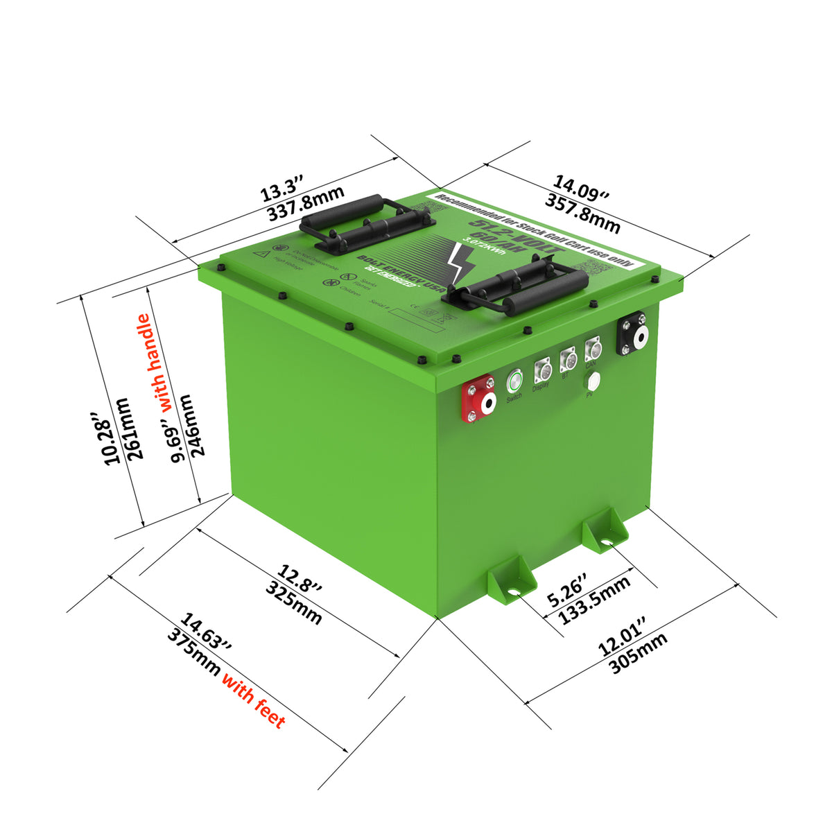 Bolt Energy CC DS 48V, Onw, Prec, Tempo, Vill 51V 60AH Square Battery Bundles