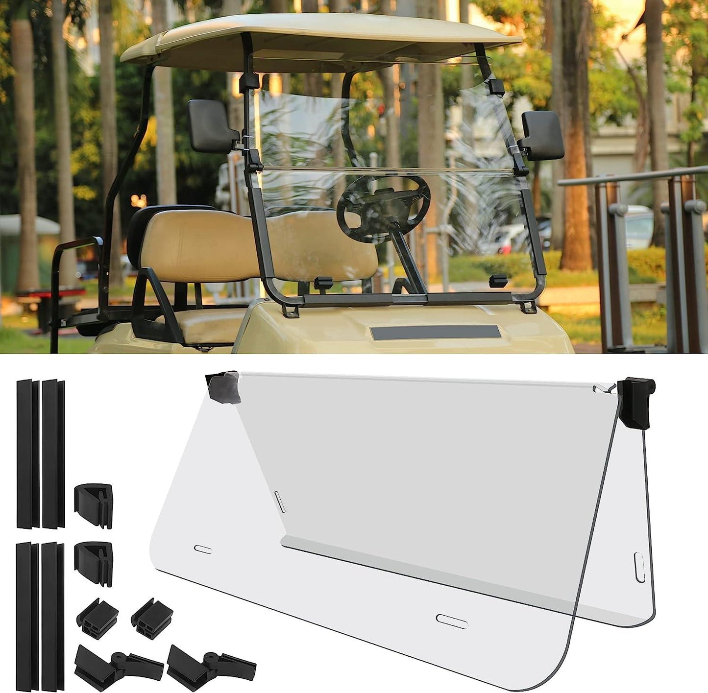 golf cart tinted windshield