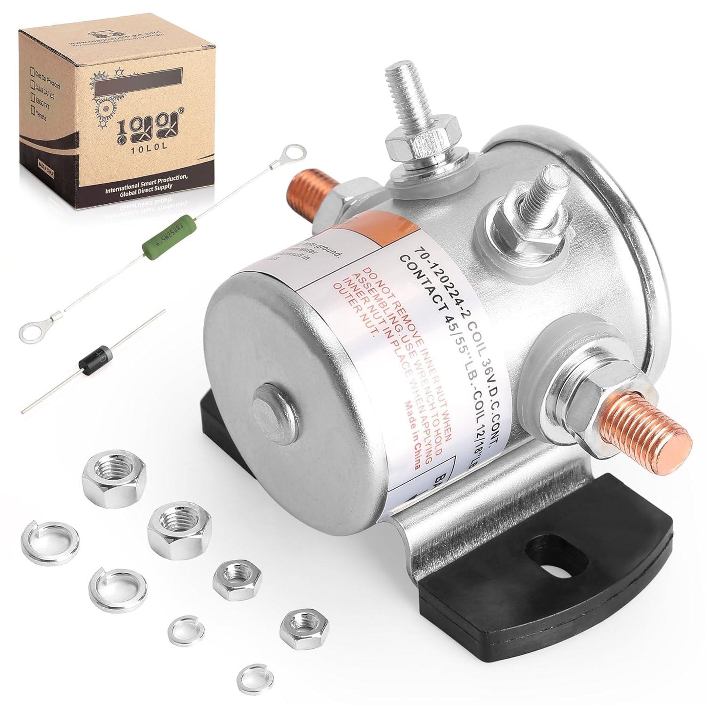  Golf Cart 36 Volt 200A Continuous Duty Solenoid 