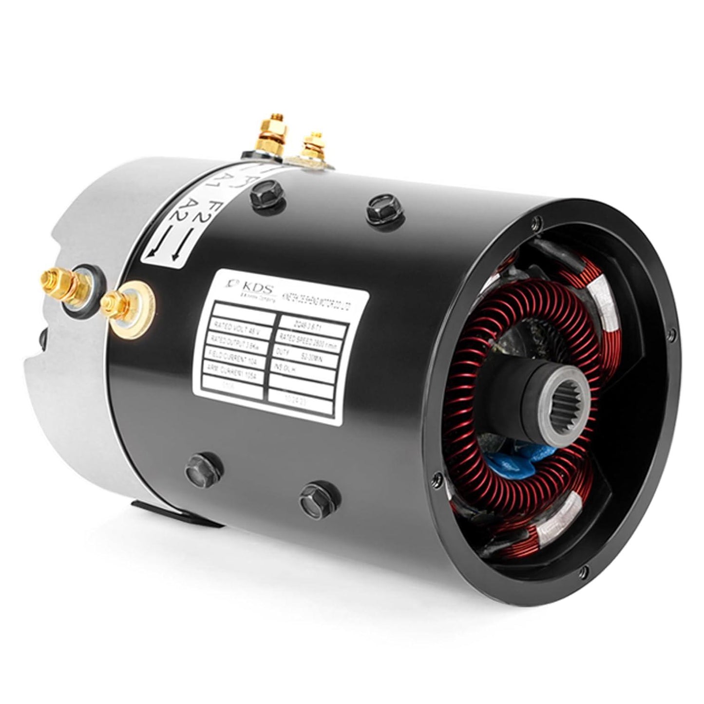 10L0L Golf Cart 48 Volt Advanced Electric Motor fit 2010-Up  E-Z-GO TXT/T48/ Freedom, Stock Replacement Motor for OEM 612624, 624105, DL9-4006