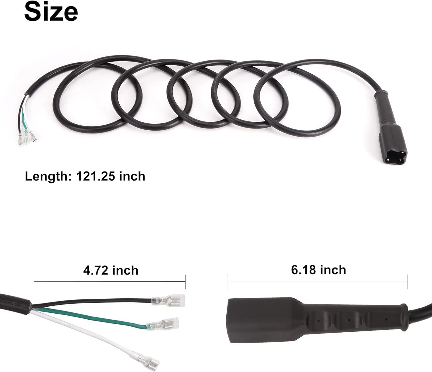 Golf Cart DC Charger Power Socket Dimensions