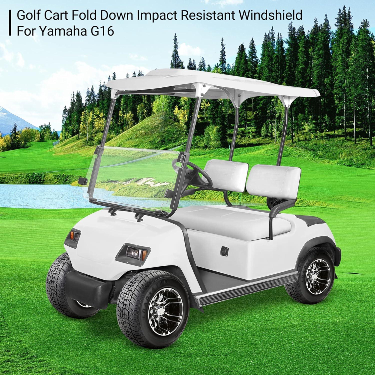 Golf Cart folding windshield for Yamaha G14 G16 G19 G&E 1995-2003 - 10L0L - 10L0L