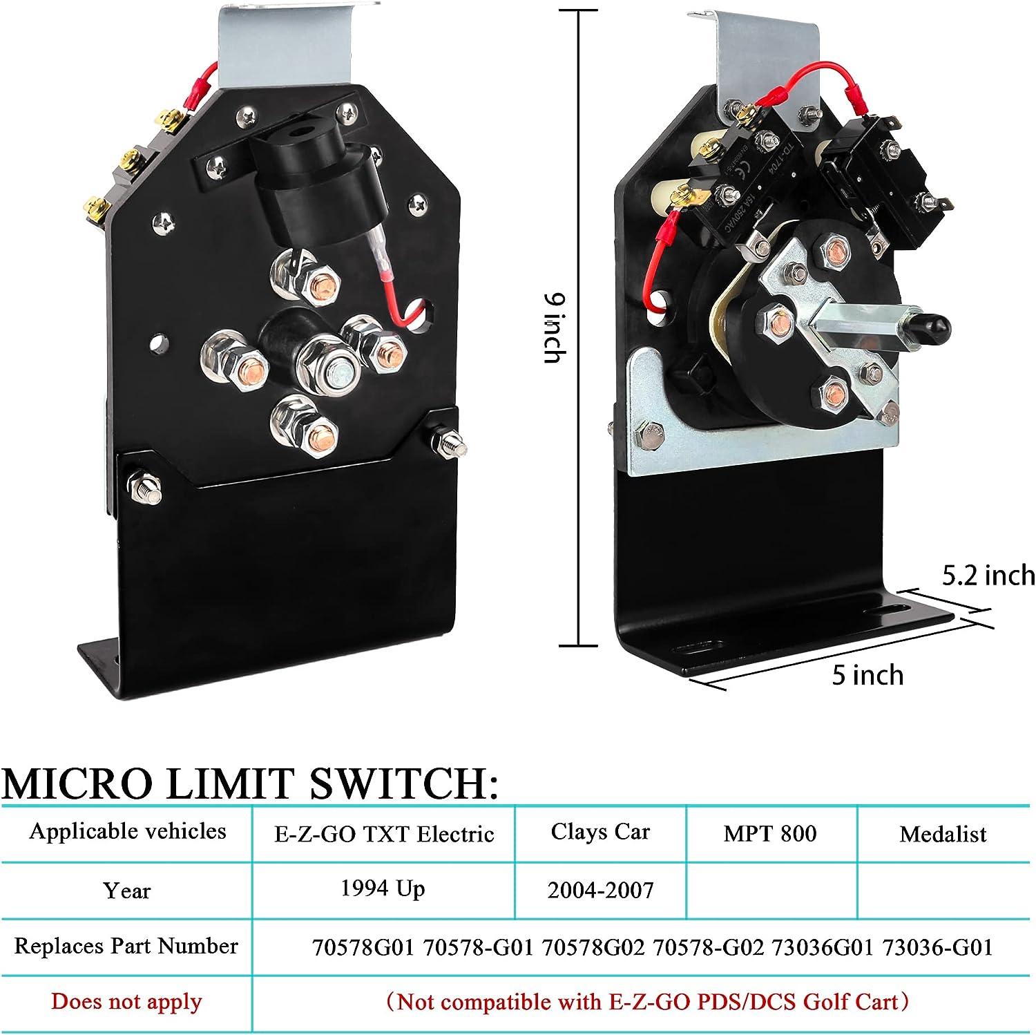 golf cart forward reverse switch size