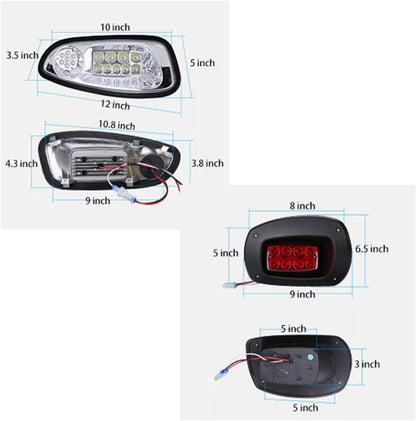 10L0L golf cart light size