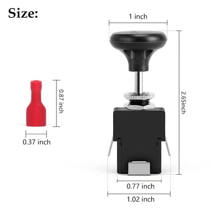 Golf Cart Headlight Switch for EZ GO Yamaha Club Car Push Pull Switch - 10L0L - 10L0L