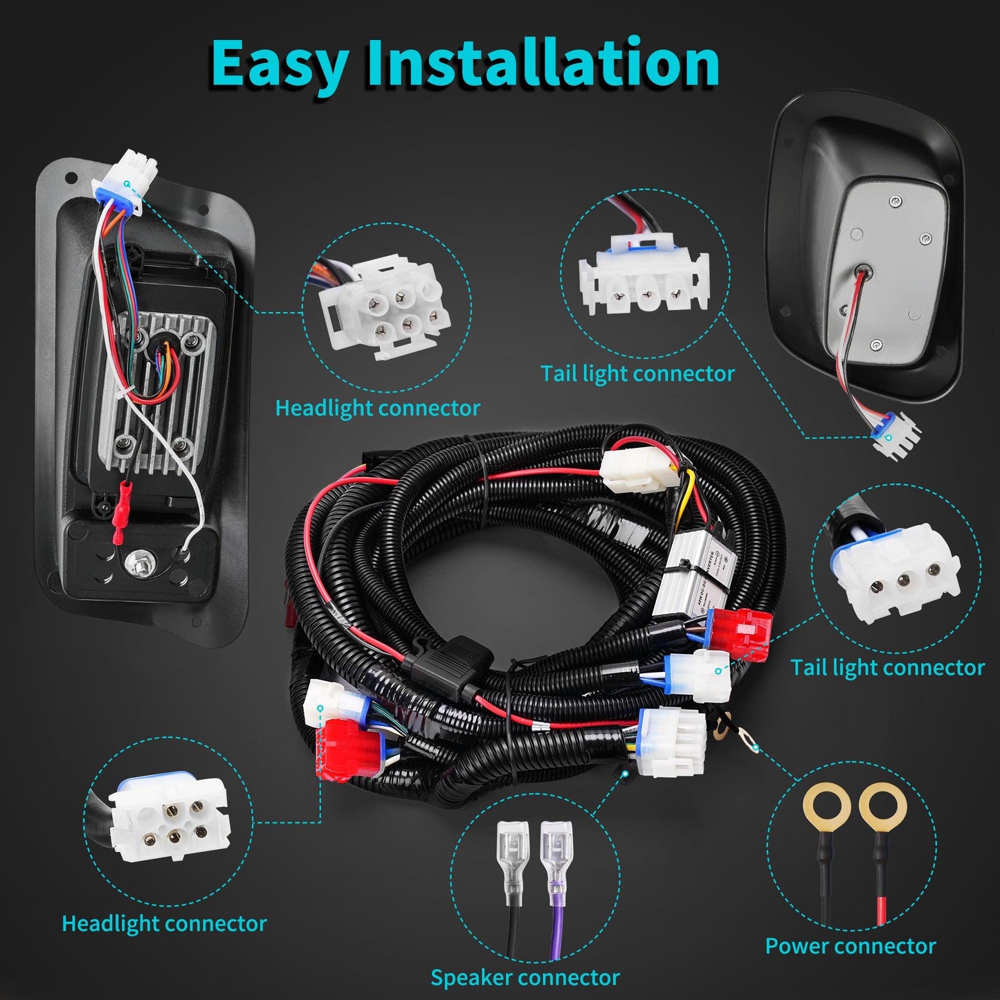 Golf Cart LED Light Kits for EZGO TXT Freedom - 10L0L - 10L0L