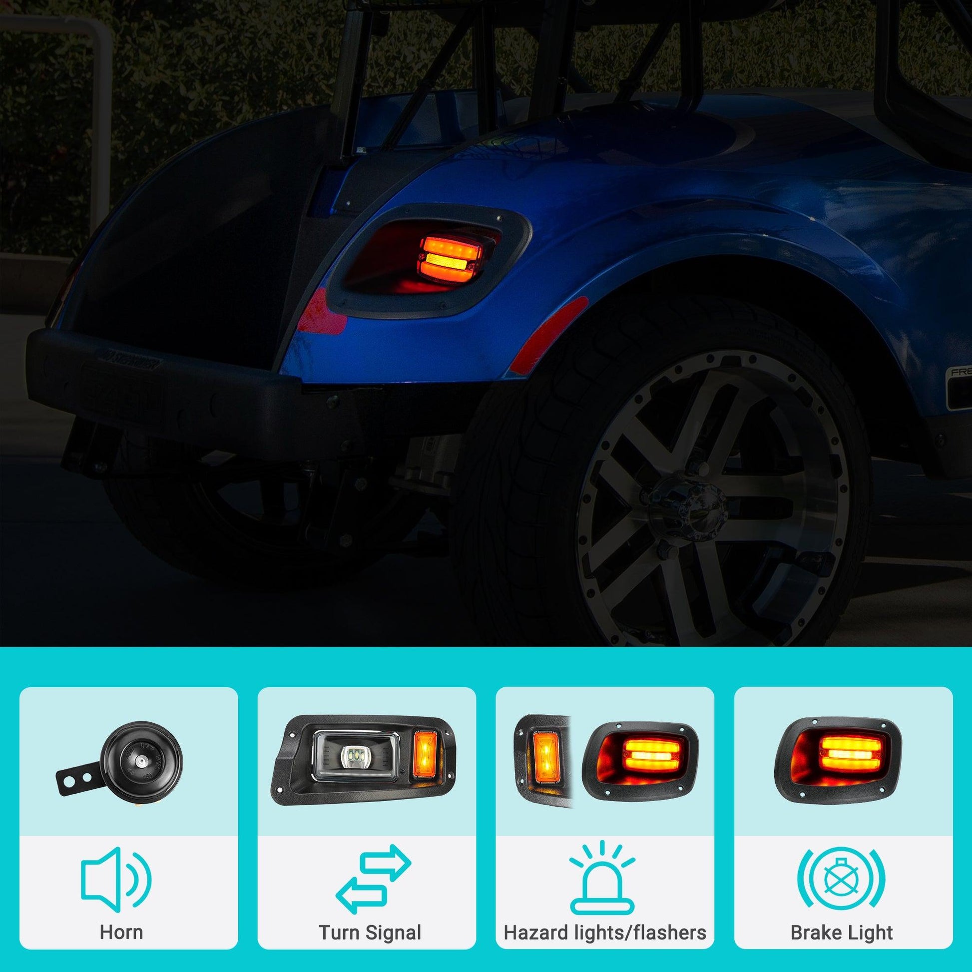Golf Cart LED Light Kits for EZGO TXT Freedom - 10L0L - 10L0L
