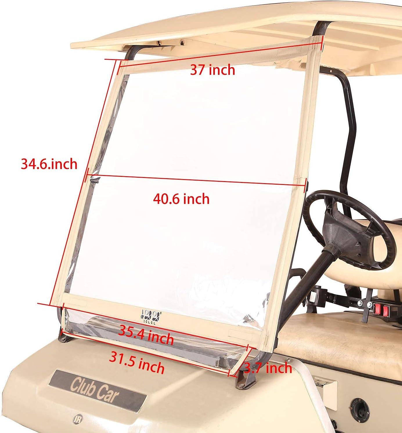 Golf Cart Windshield Fits Club Car DS Golf Cart Lightweight Foldable