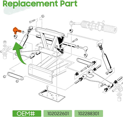 Installation of golf cart tie rod ends