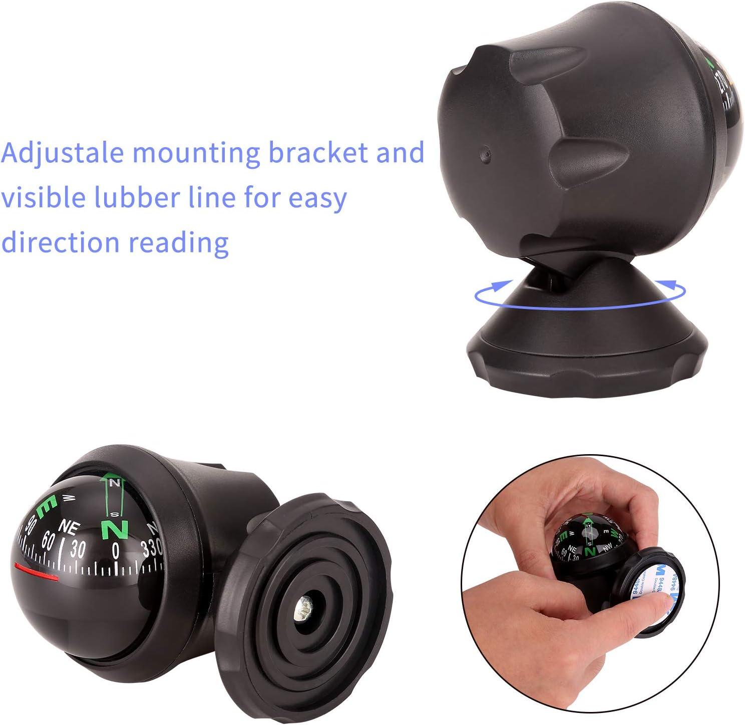 10L0L Universal Golf Cart Adjustable Dash Compass