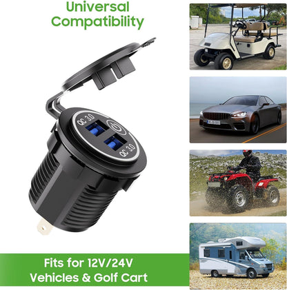Golf Cart USB Port Universal