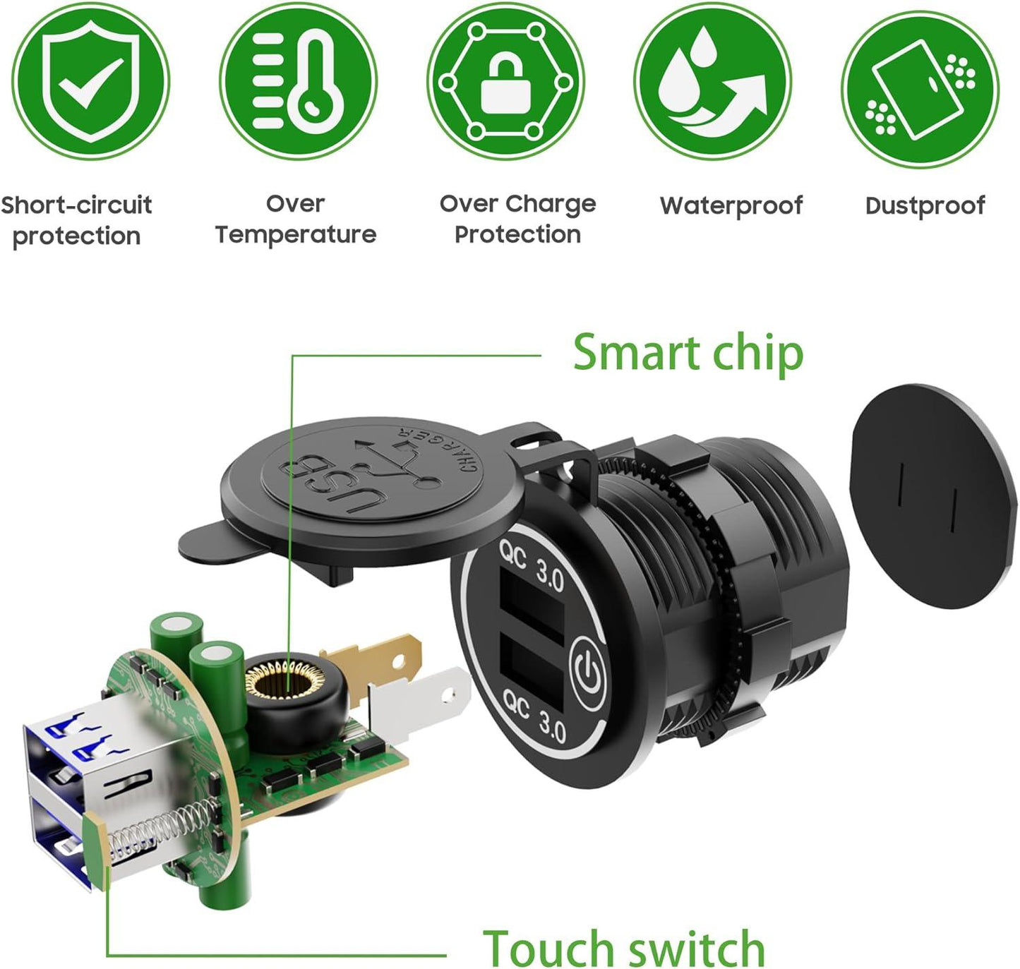 Golf Cart USB Port Universal