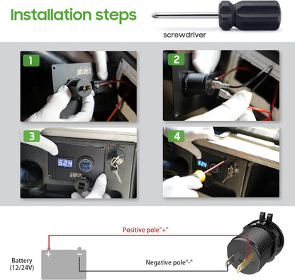 Golf Cart USB Port Universal